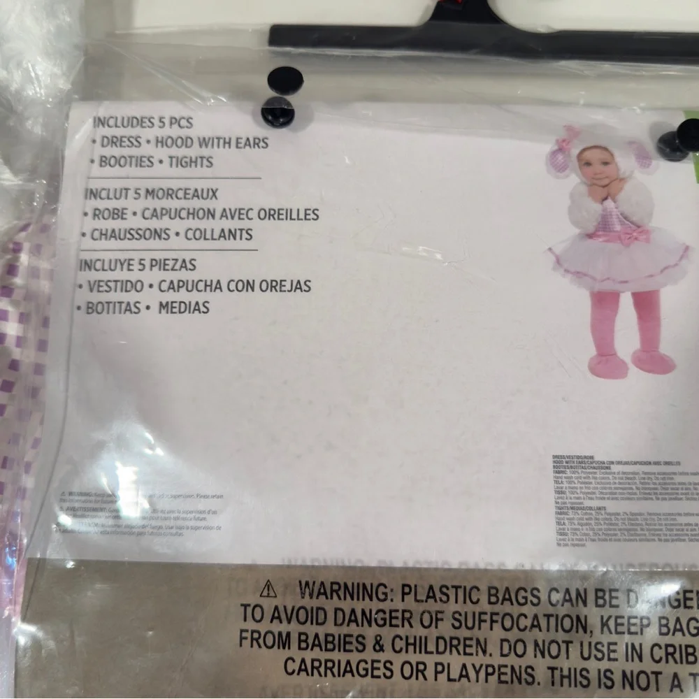 Little Lamb Infant 3-6 Months Costume by Amscan dress up Brand New - Picture 6 of 9